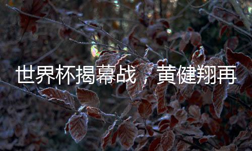 世界杯揭幕战，黄健翔再次喊出“你不是一个人在战斗”